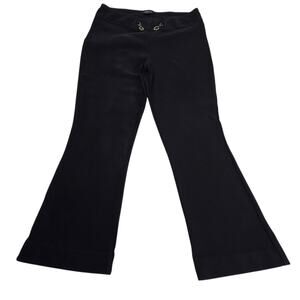 Per seption Women's Petite Pants Slight Flare Size Medium Black